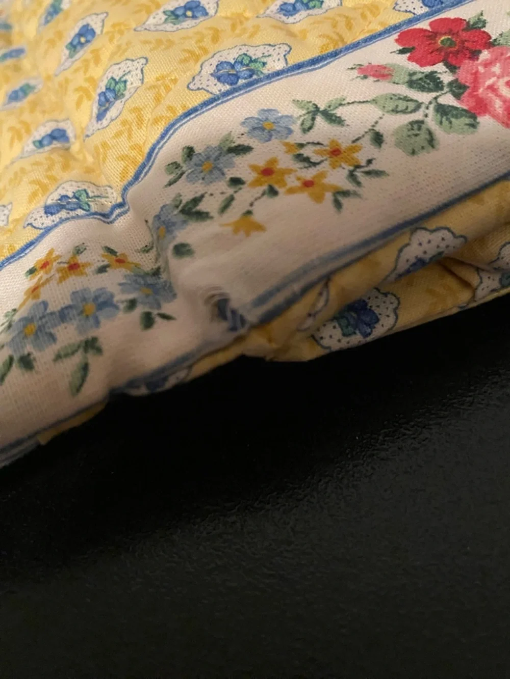 Vera Bradley Yellow Quilted Floral Tri-fold Wallet - Picture 7 of 8